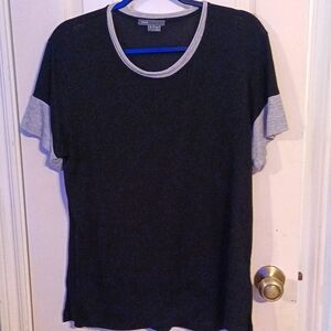 Vince Black W/ Gray Trim Tee